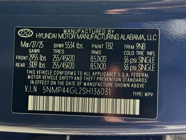 new 2025 Hyundai Santa Fe car, priced at $42,115
