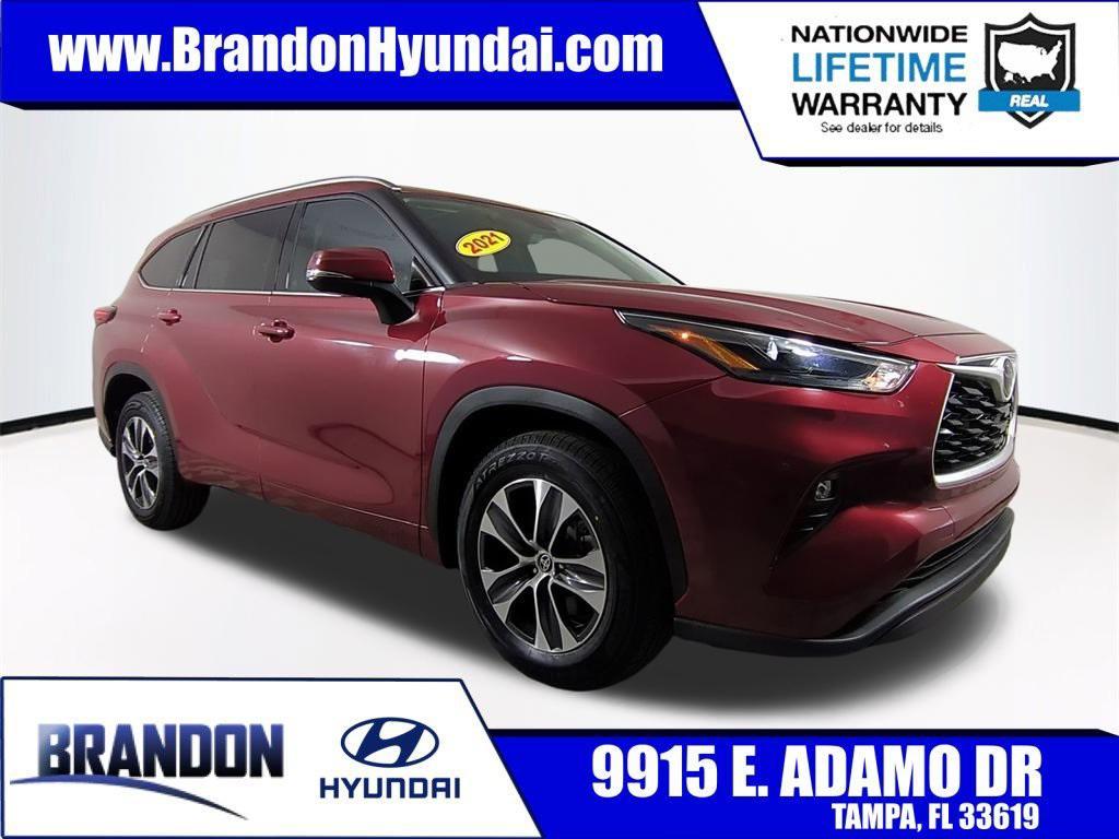 used 2021 Toyota Highlander car, priced at $28,693