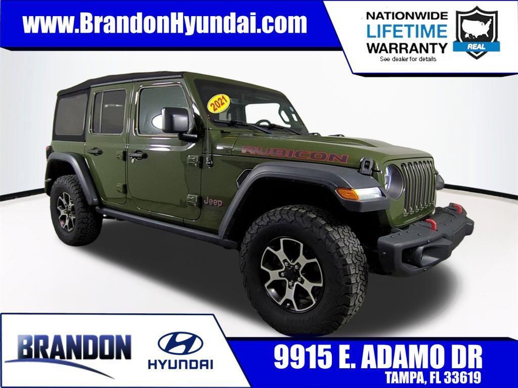 used 2021 Jeep Wrangler Unlimited car, priced at $33,487
