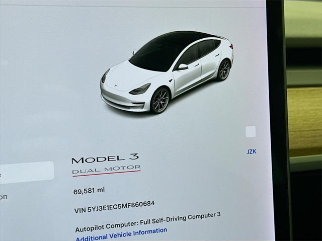 used 2021 Tesla Model 3 car, priced at $24,293