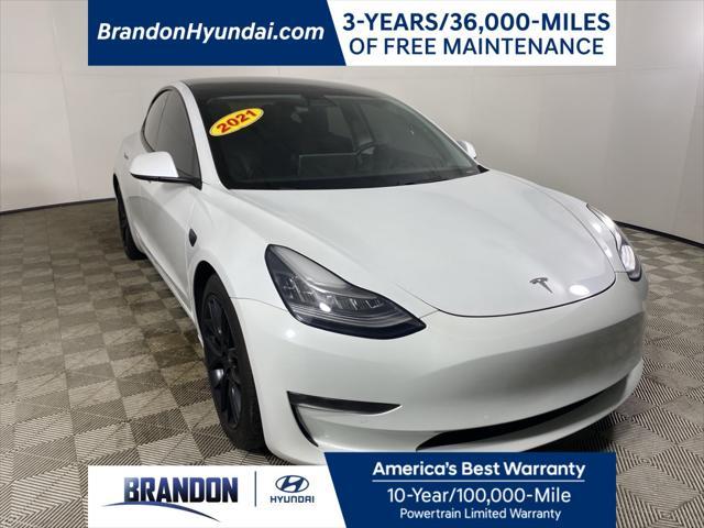 used 2021 Tesla Model 3 car, priced at $26,491