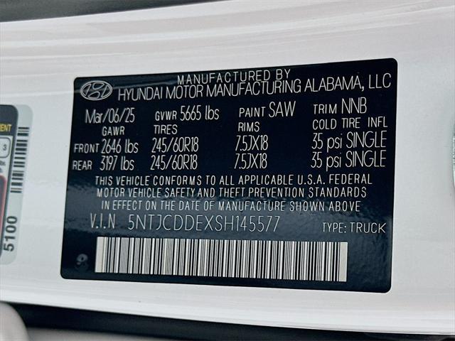 new 2025 Hyundai SANTA CRUZ car, priced at $34,651