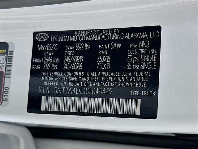 new 2025 Hyundai SANTA CRUZ car, priced at $29,553
