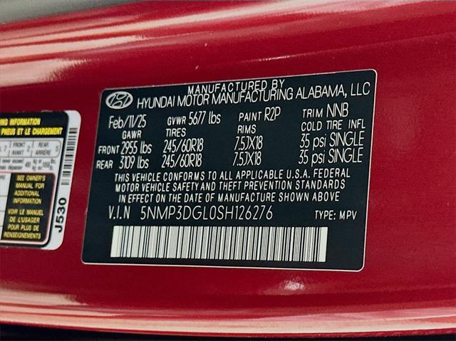 new 2025 Hyundai Santa Fe car, priced at $40,112