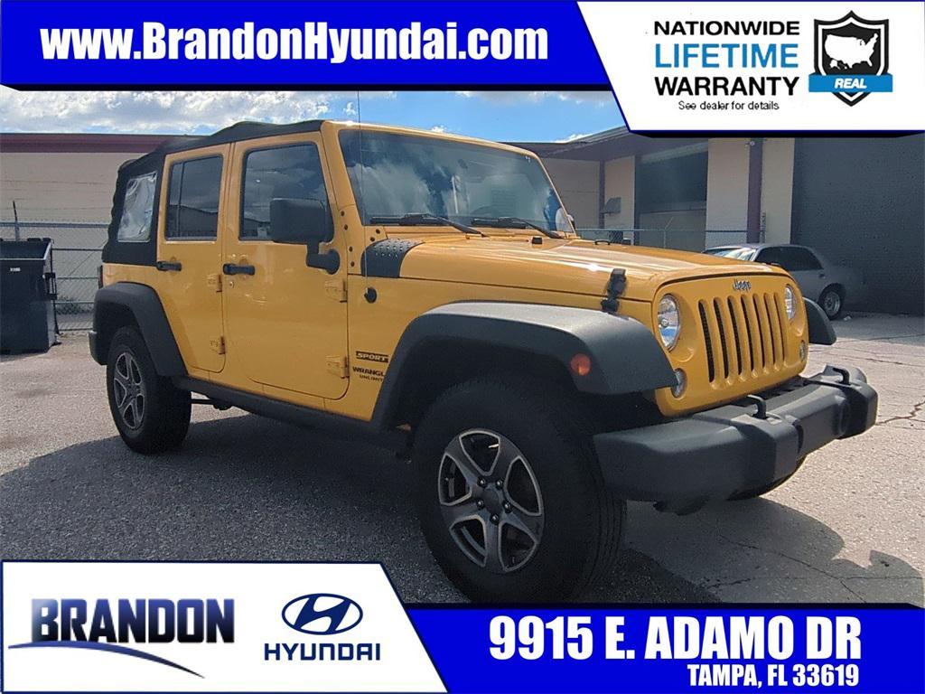 used 2015 Jeep Wrangler Unlimited car, priced at $16,843