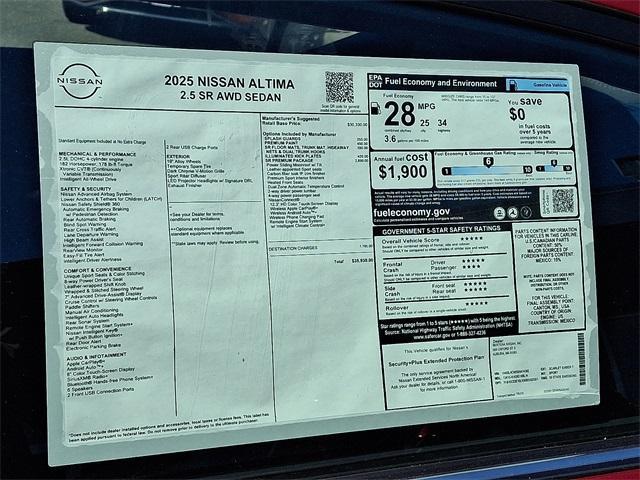 new 2025 Nissan Altima car, priced at $33,591
