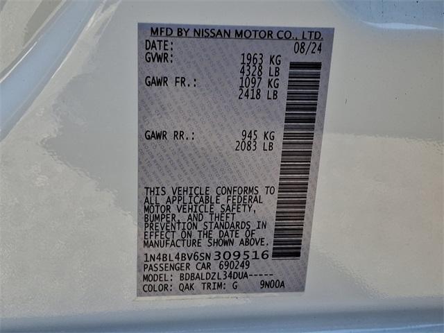new 2025 Nissan Altima car, priced at $27,167
