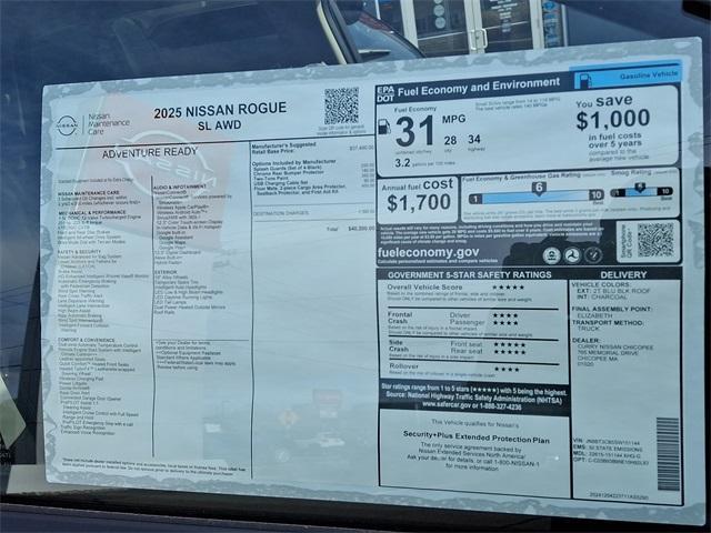new 2025 Nissan Rogue car, priced at $37,113