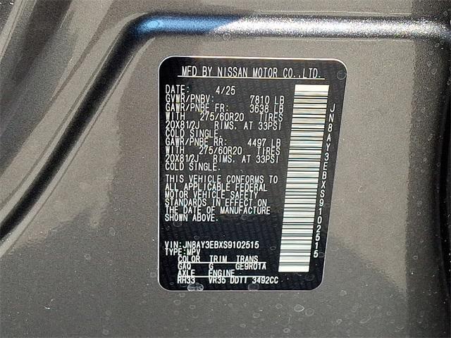 new 2025 Nissan Armada car, priced at $76,396