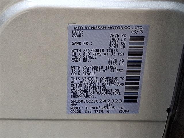 new 2025 Nissan Pathfinder car, priced at $44,799