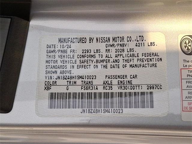 new 2025 Nissan Z car, priced at $50,552