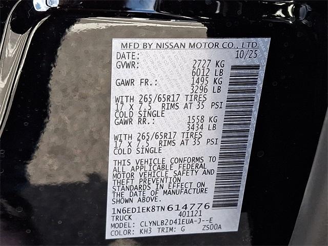 new 2026 Nissan Frontier car, priced at $40,496