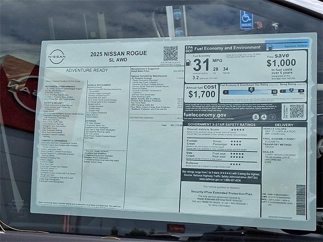 new 2025 Nissan Rogue car, priced at $38,424