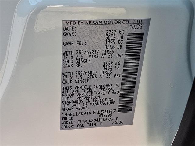 new 2026 Nissan Frontier car, priced at $40,496