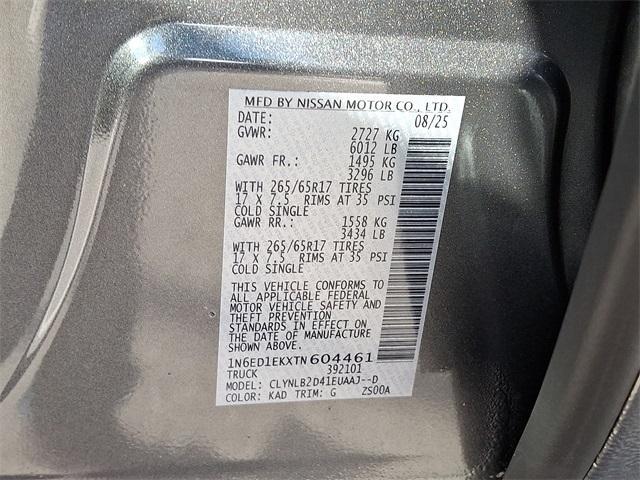 new 2026 Nissan Frontier car, priced at $40,542