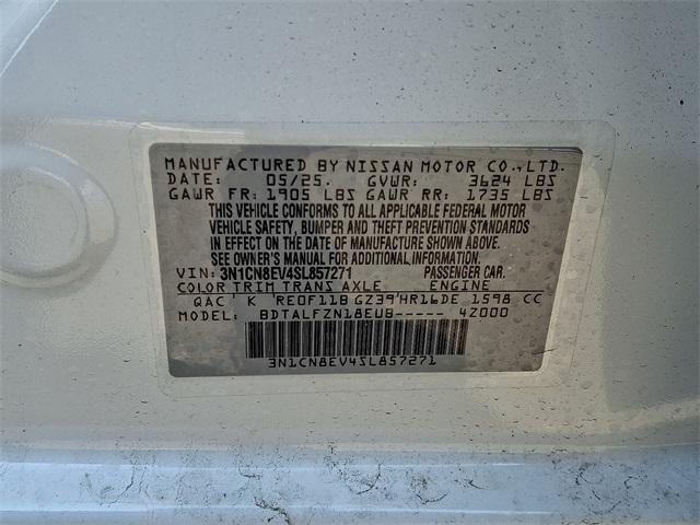 new 2025 Nissan Versa car, priced at $22,360