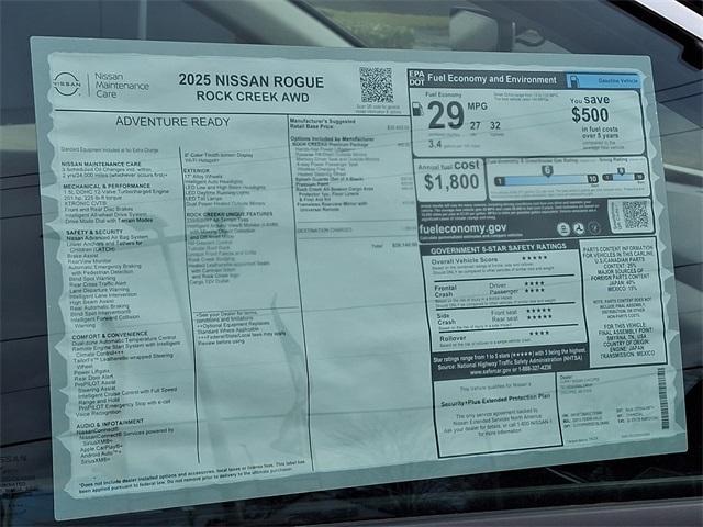 new 2025 Nissan Rogue car, priced at $33,785