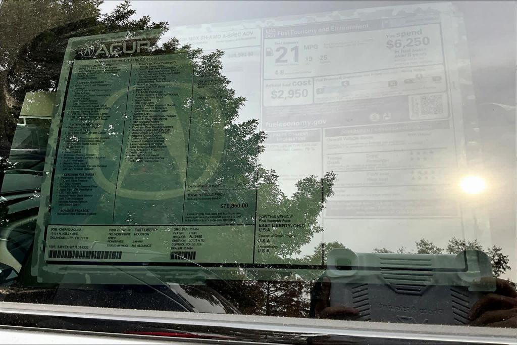 new 2026 Acura MDX car, priced at $70,850