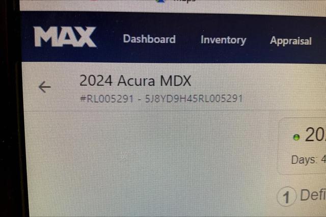 new 2024 Acura MDX car, priced at $56,345