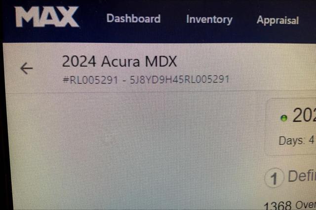 new 2024 Acura MDX car, priced at $56,345