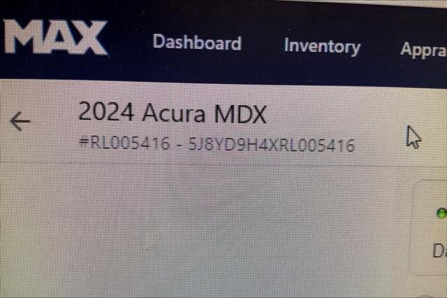 used 2024 Acura MDX car, priced at $47,111