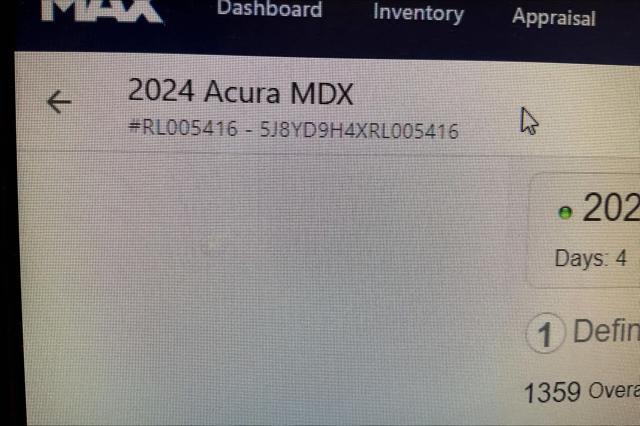 used 2024 Acura MDX car, priced at $47,111