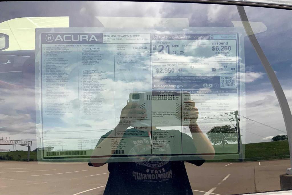 new 2026 Acura MDX car, priced at $65,845