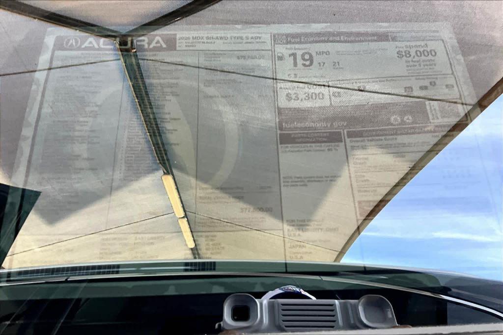 new 2026 Acura MDX car, priced at $77,800