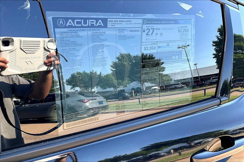 new 2025 Acura ADX car, priced at $42,845