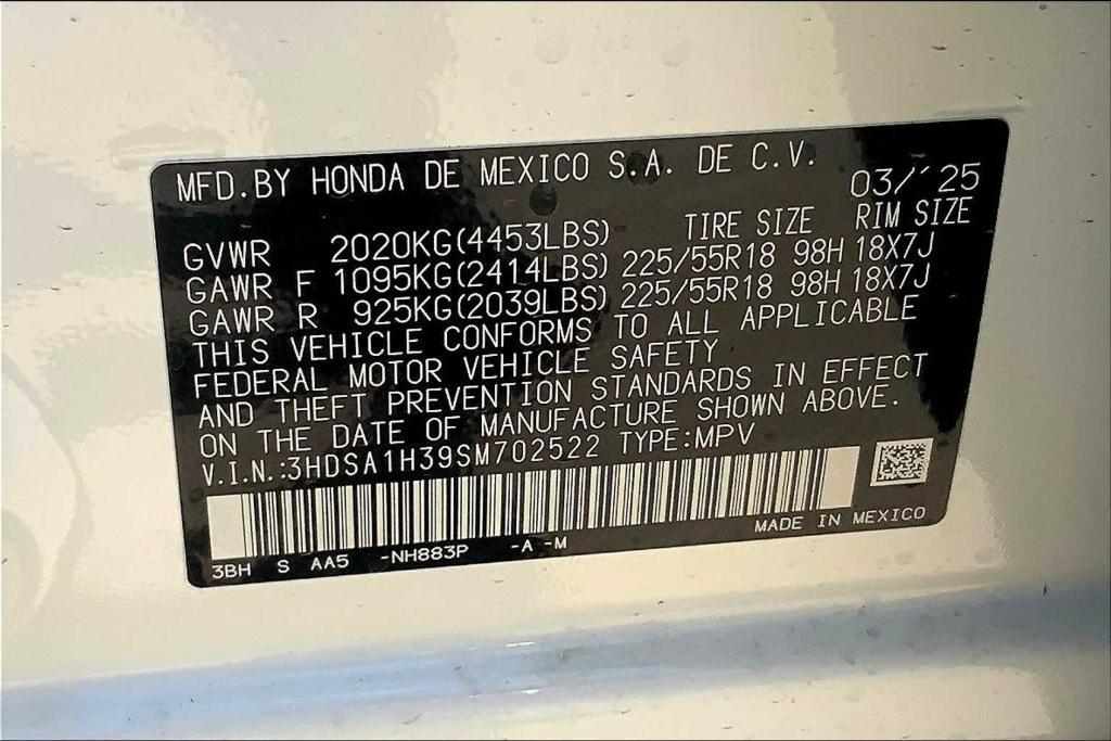 new 2025 Acura ADX car, priced at $38,445