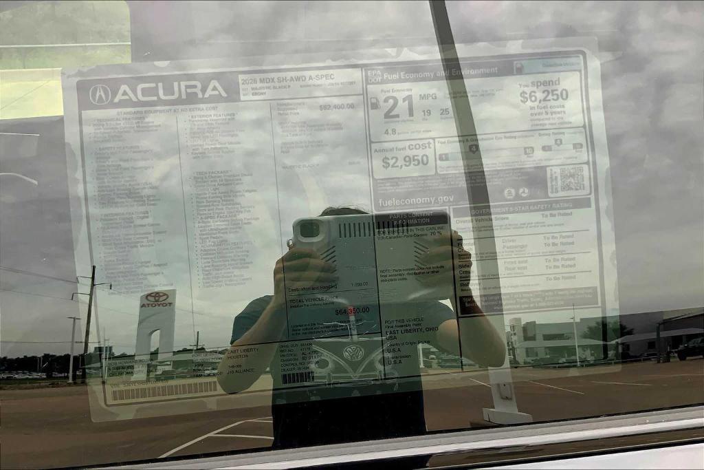 new 2026 Acura MDX car, priced at $65,845