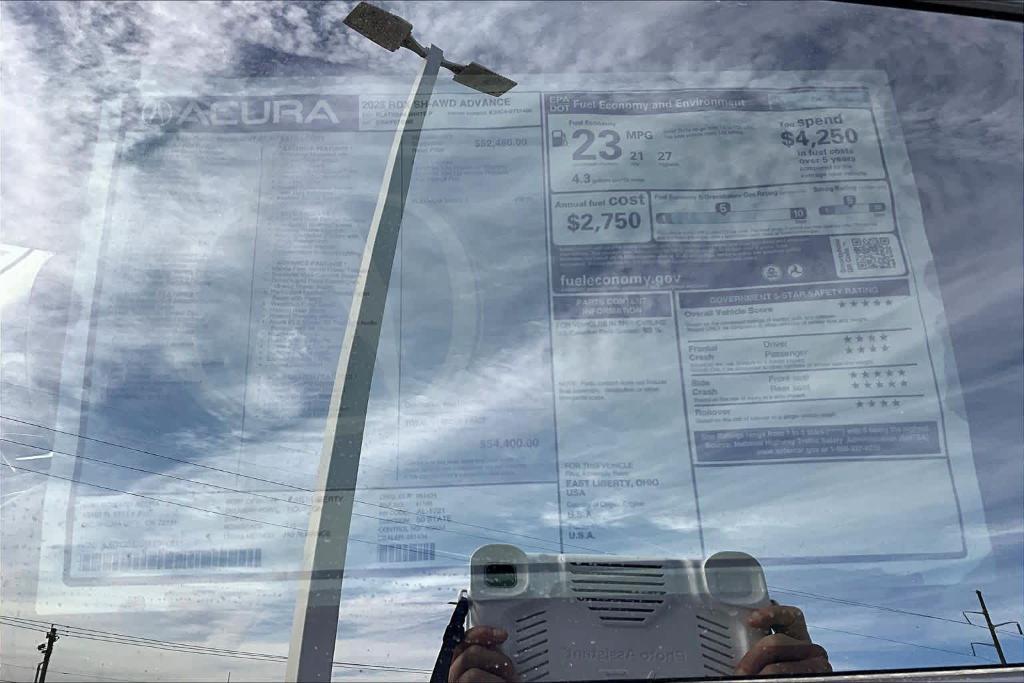 new 2025 Acura RDX car, priced at $54,400