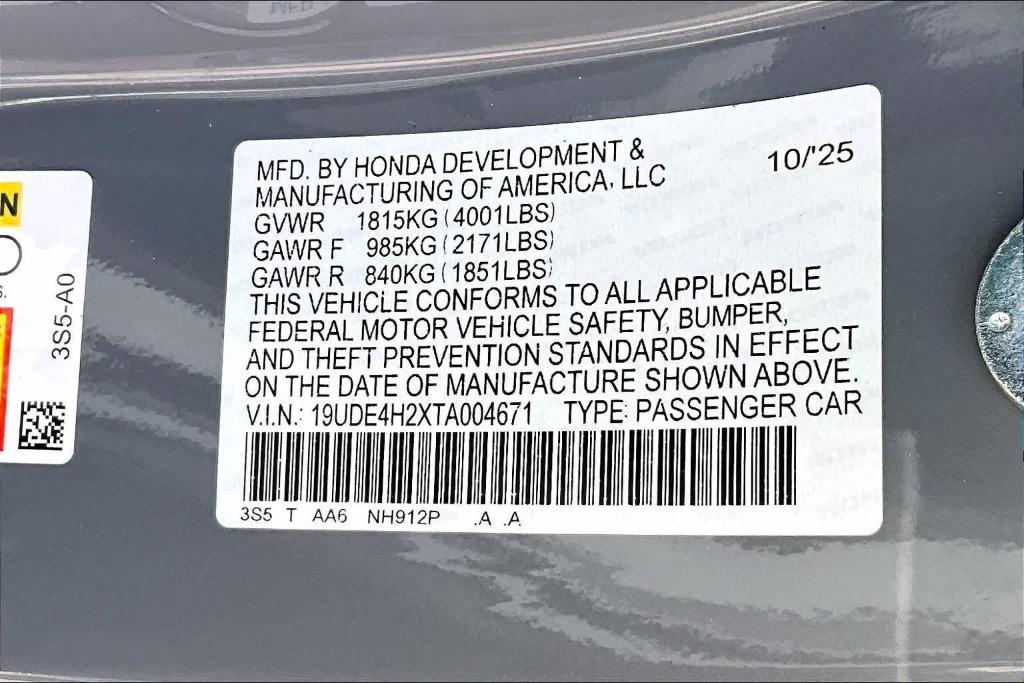 new 2026 Acura Integra car, priced at $35,195