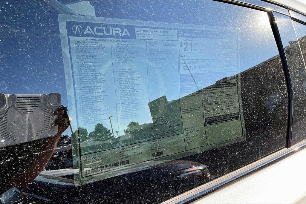 new 2026 Acura MDX car, priced at $64,350
