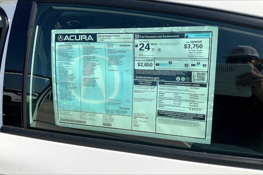 new 2025 Acura Integra car, priced at $52,449