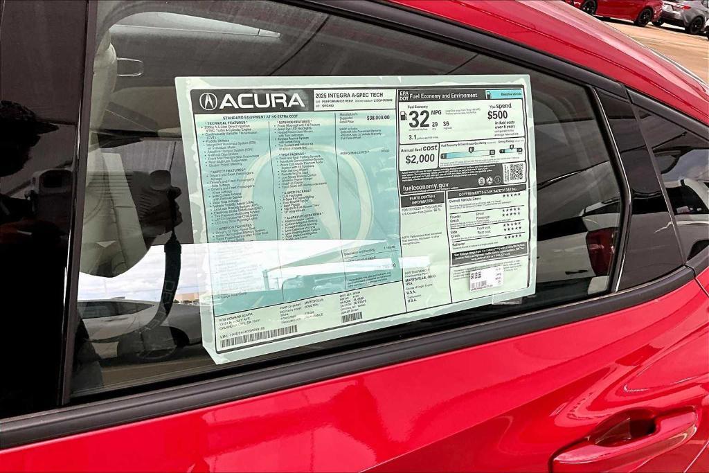 new 2025 Acura Integra car, priced at $39,403