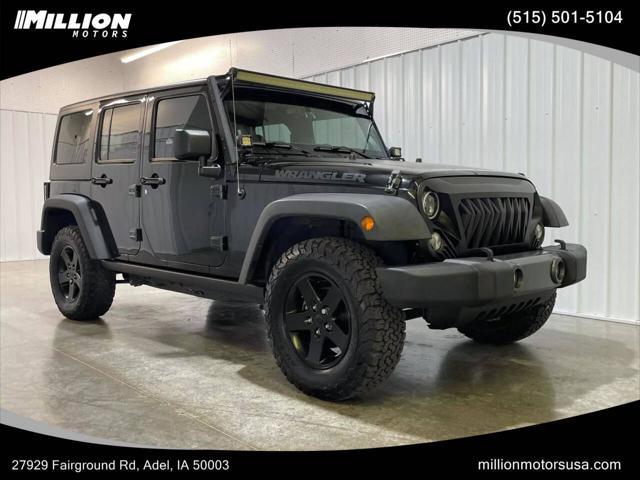 used 2017 Jeep Wrangler Unlimited car, priced at $19,990