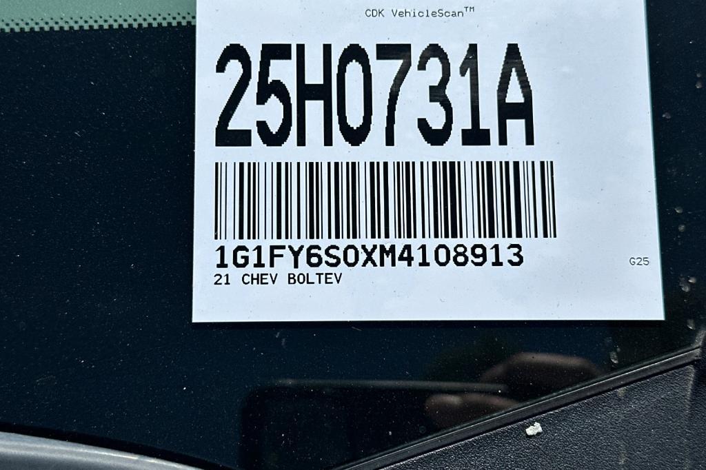 used 2021 Chevrolet Bolt EV car