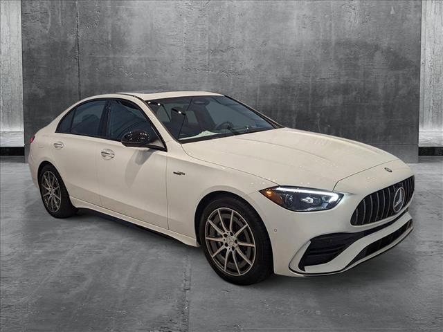 new 2025 Mercedes-Benz AMG C 43 car, priced at $68,085