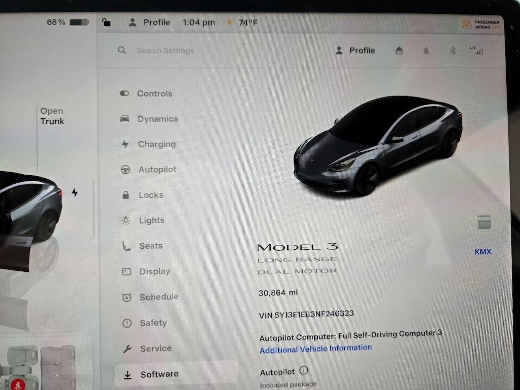used 2022 Tesla Model 3 car, priced at $28,998