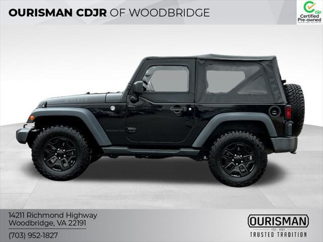 used 2016 Jeep Wrangler car, priced at $19,500