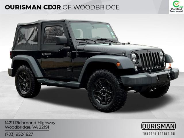 used 2016 Jeep Wrangler car, priced at $19,500