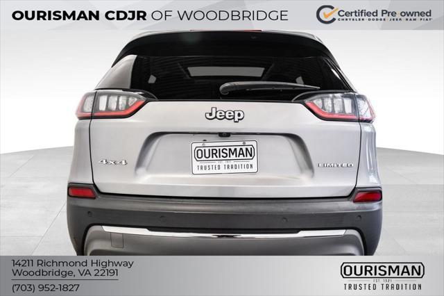 used 2021 Jeep Cherokee car, priced at $21,000
