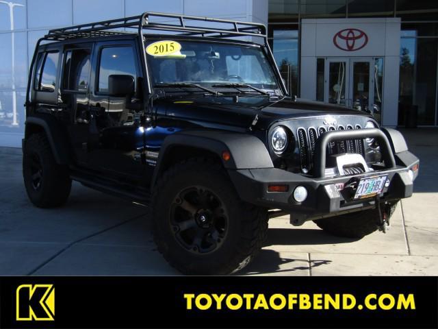 used 2015 Jeep Wrangler Unlimited car, priced at $20,901