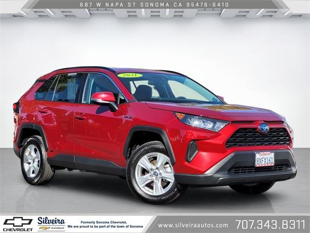 used 2021 Toyota RAV4 Hybrid car, priced at $32,594