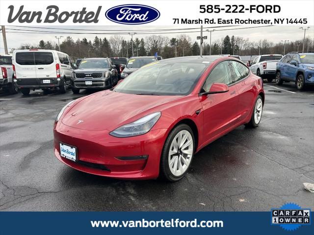 used 2022 Tesla Model 3 car, priced at $28,490