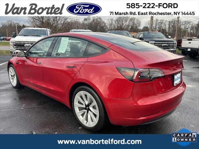 used 2022 Tesla Model 3 car, priced at $28,490