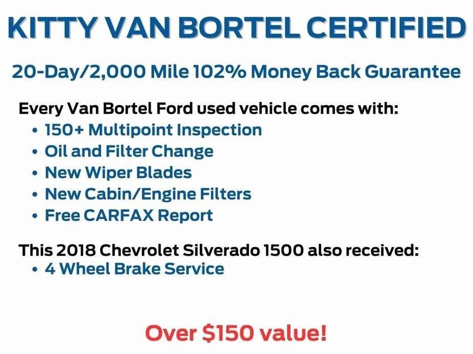 used 2018 Chevrolet Silverado 1500 car, priced at $26,490