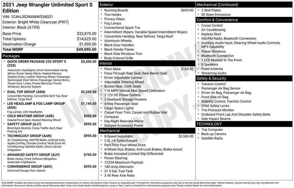 used 2021 Jeep Wrangler Unlimited car, priced at $29,900