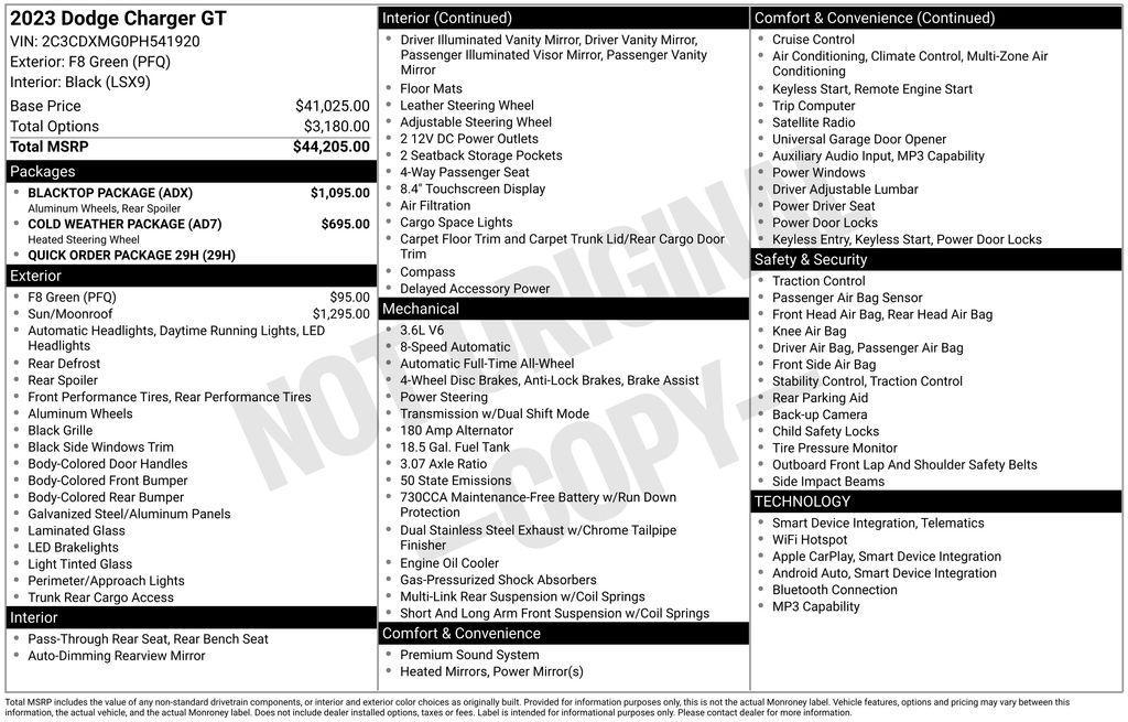 used 2023 Dodge Charger car, priced at $35,400